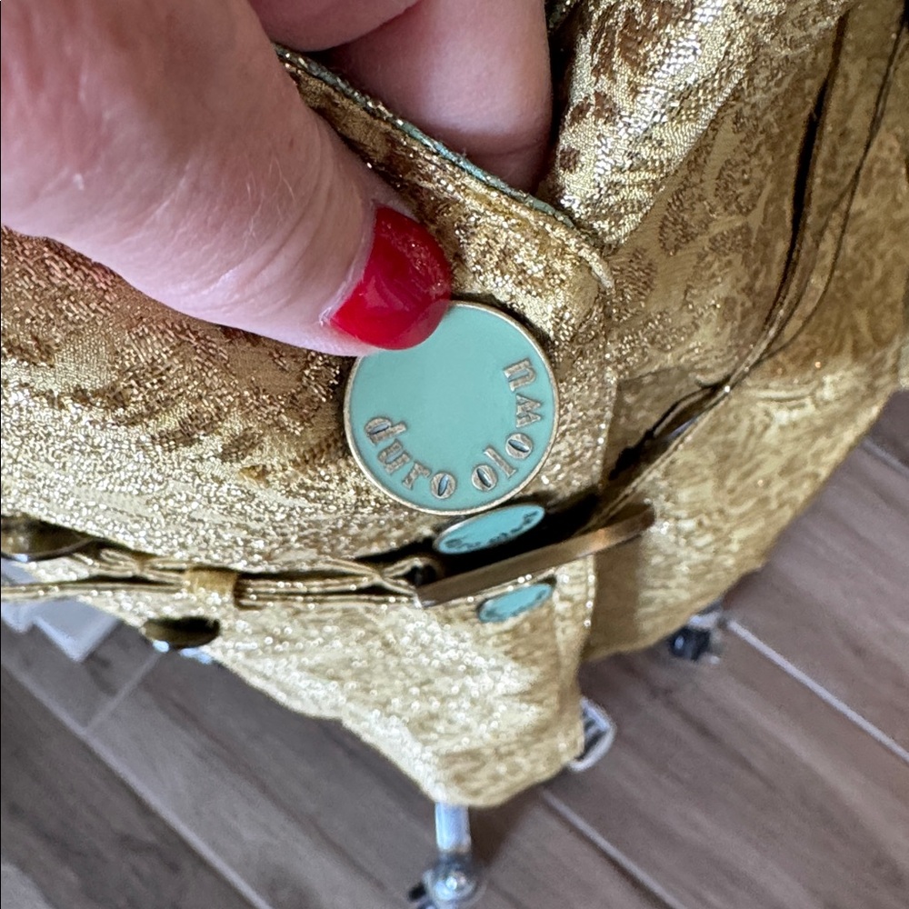 NWT Duro Olowu M gold brocade trench coat - Picture 7 of 9